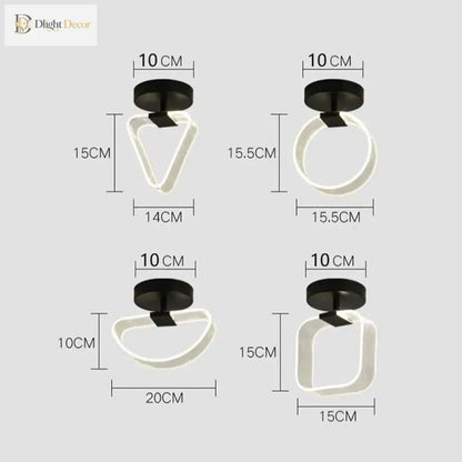 LED Modern Acrylic Ceiling Light | Bedroom Home Lighting