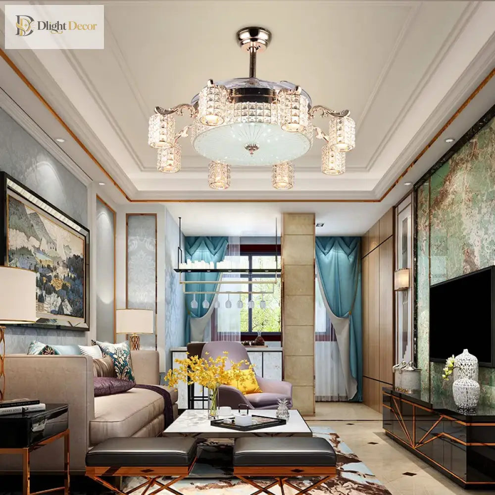 LED Modern Ceiling Fan Light | Living Room Home Lighting