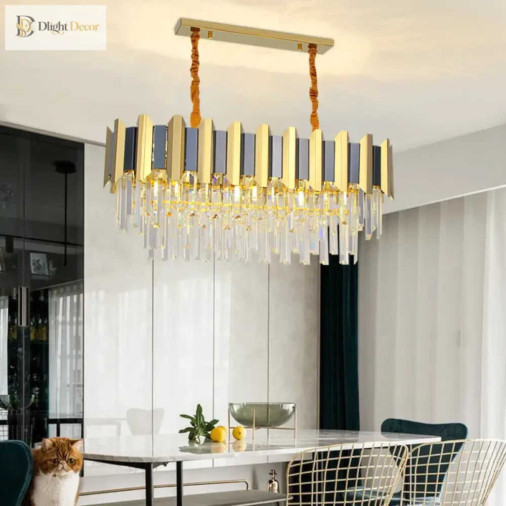 LED Modern Crystal Chandelier | Hallway &amp; Entry Lighting