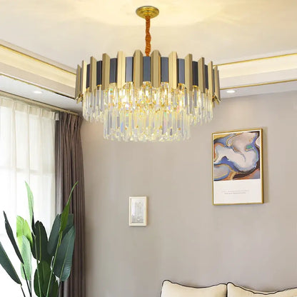LED Modern Crystal Chandelier | Hallway &amp; Entry Lighting