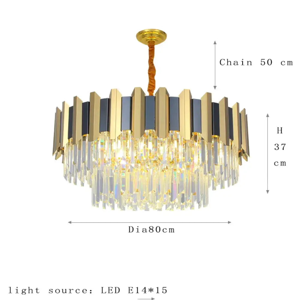 LED Modern Crystal Chandelier | Hallway &amp; Entry Lighting