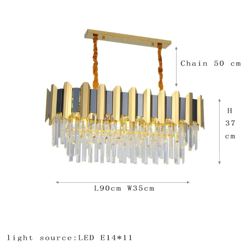 LED Modern Crystal Chandelier | Hallway &amp; Entry Lighting