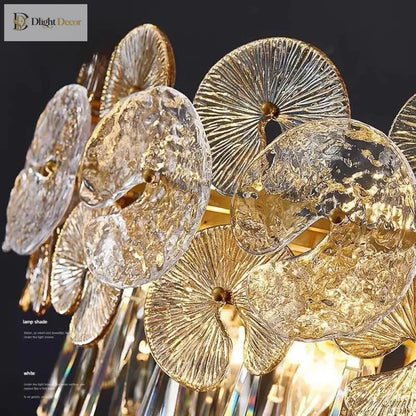 LED Modern Crystal Flower Chandelier | Bedroom Lighting