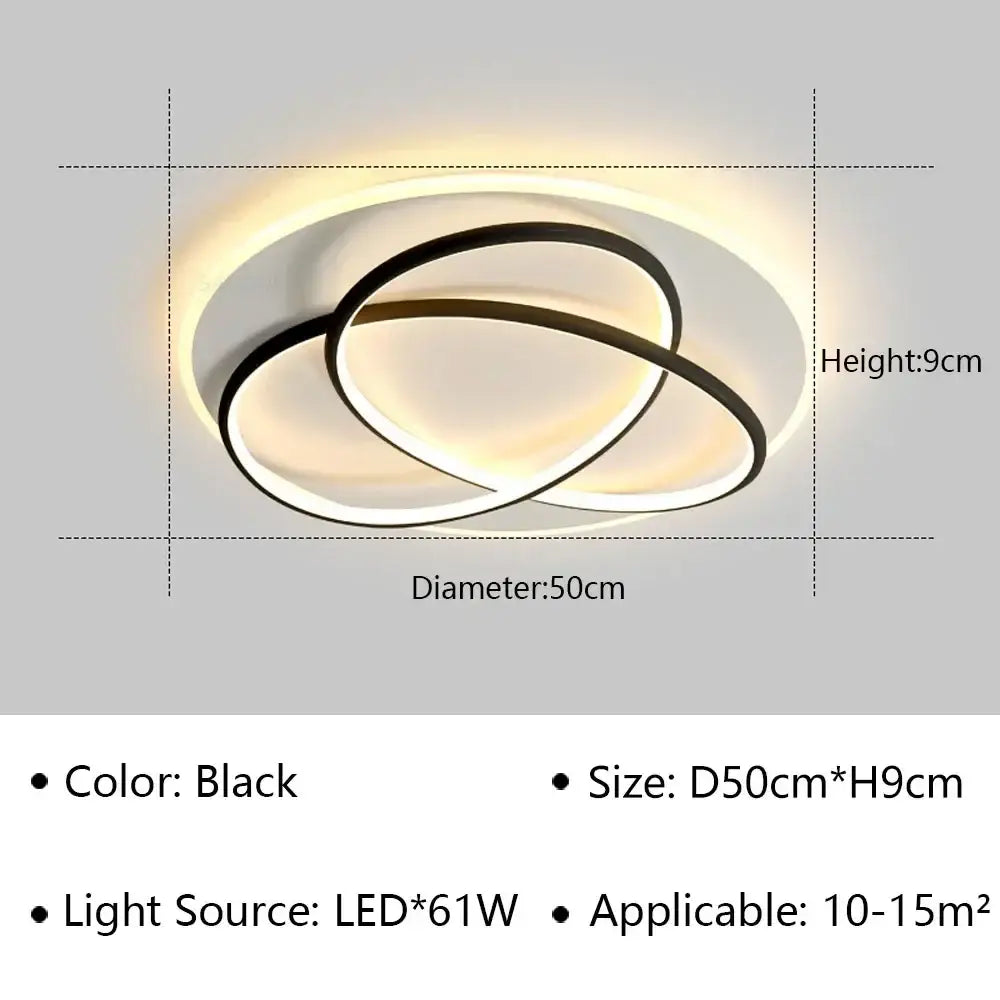 LED Modern Flush Mount Light | Dining Room Home Lighting