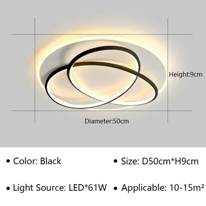 LED Modern Flush Mount Light | Dining Room Home Lighting