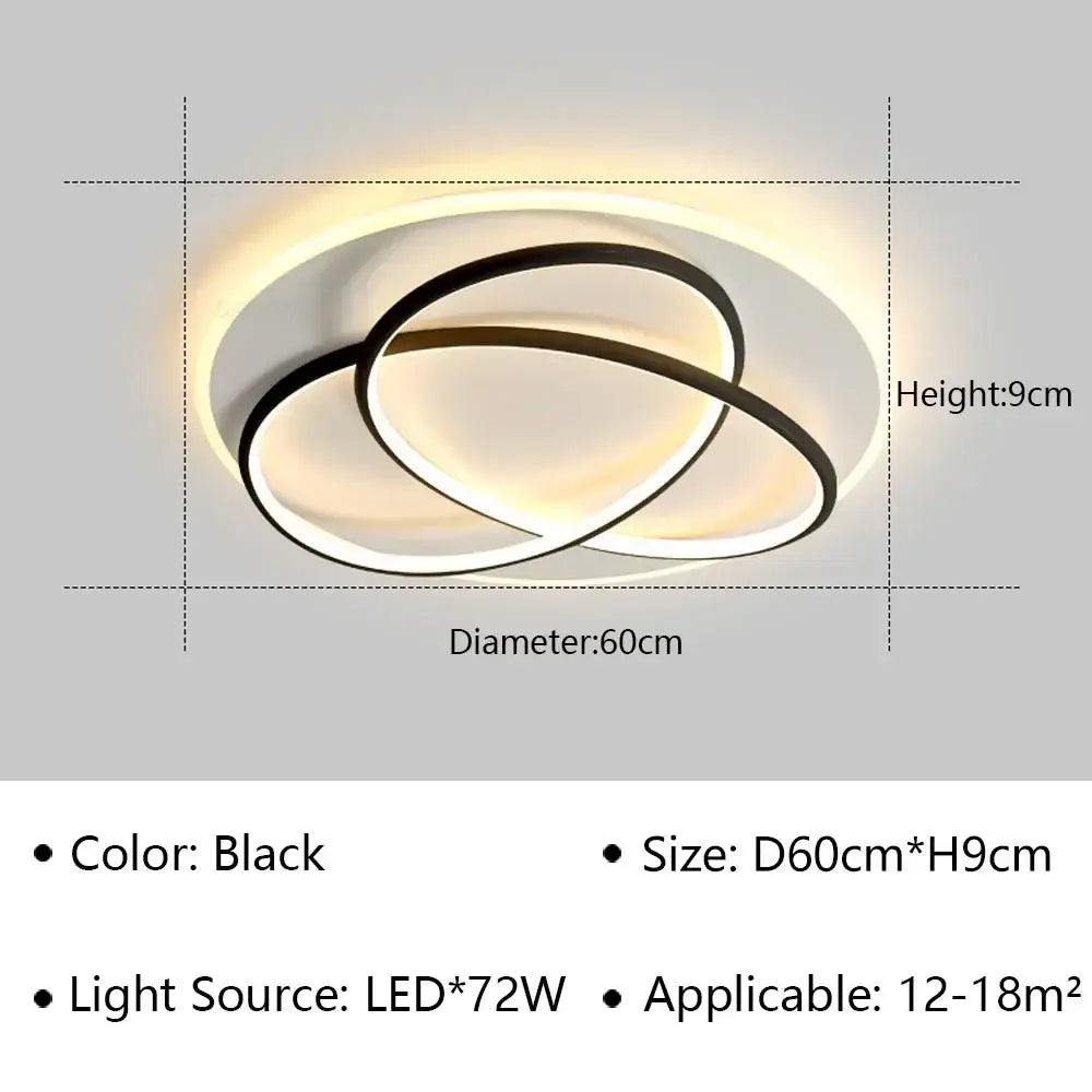 LED Modern Flush Mount Light | Dining Room Home Lighting