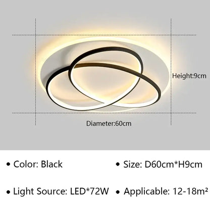 LED Modern Flush Mount Light | Dining Room Home Lighting