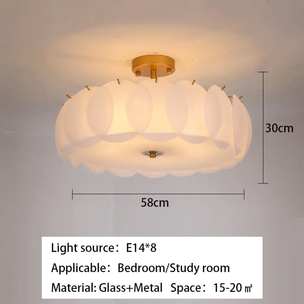 LED Modern Glass Chandelier | Bedroom &amp; Bedside Lighting