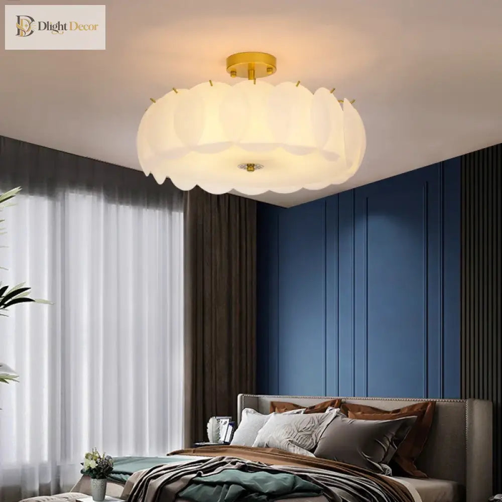 LED Modern Glass Chandelier | Bedroom &amp; Bedside Lighting