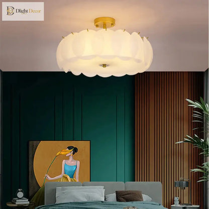 LED Modern Glass Chandelier | Bedroom &amp; Bedside Lighting