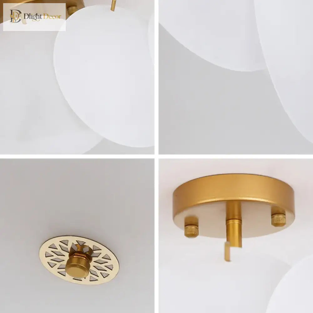 LED Modern Glass Chandelier | Bedroom &amp; Bedside Lighting