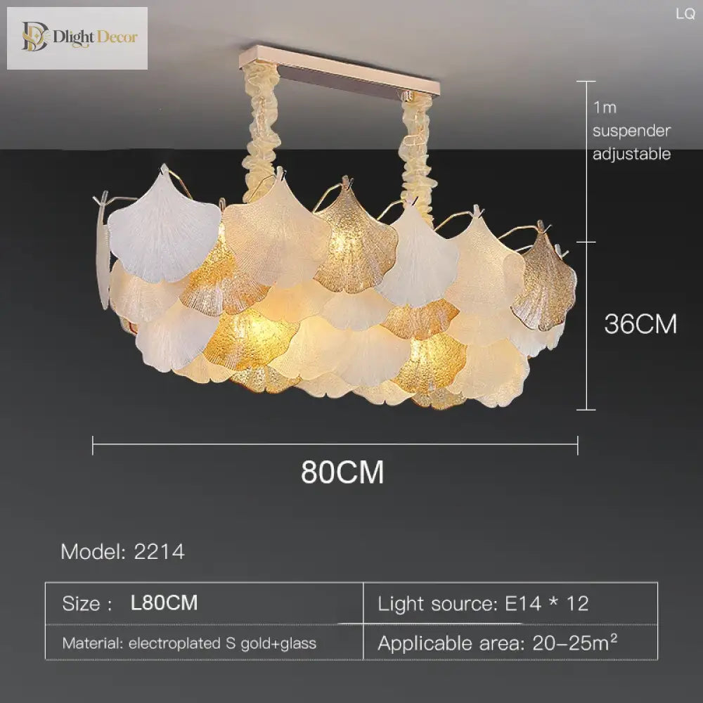 LED Modern Glass Chandelier | Modern Dining Room Lighting