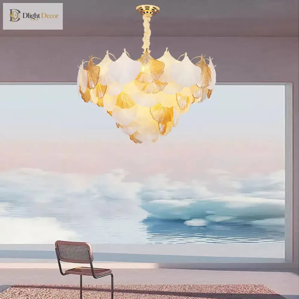 LED Modern Glass Chandelier | Modern Dining Room Lighting