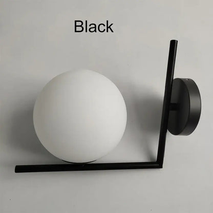 LED Modern Glass Gold Wall Sconce | Bedroom Home Lighting