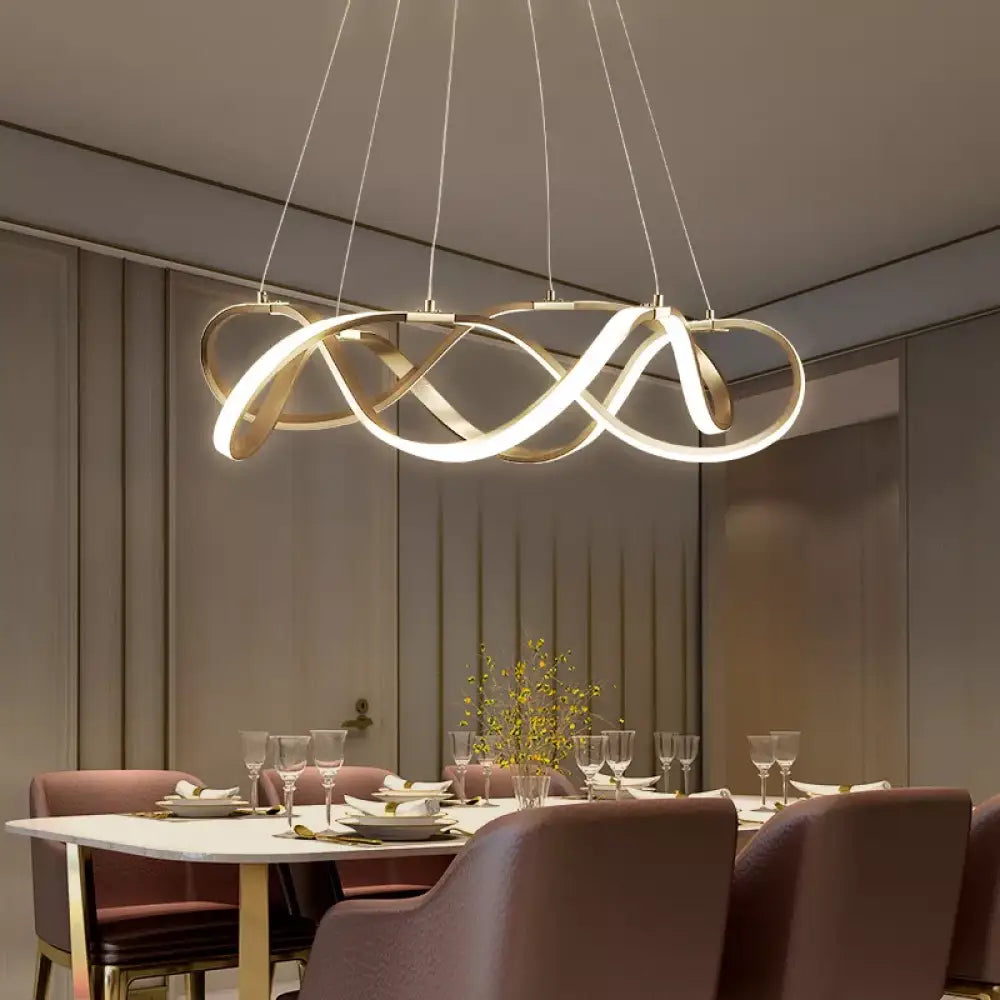 LED Modern Gold Chandelier | Dining Room Home Lighting