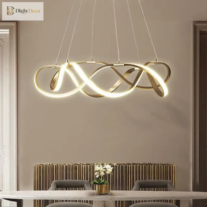 LED Modern Gold Chandelier | Dining Room Home Lighting