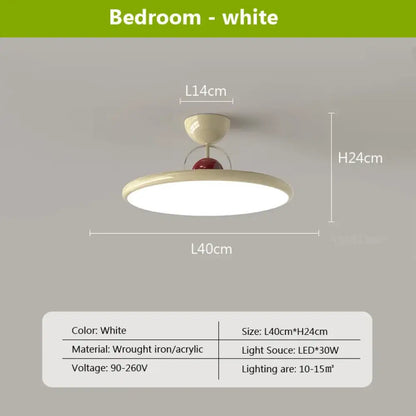 LED Nordic Ceiling Light | Bedroom &amp; Bedside Lighting