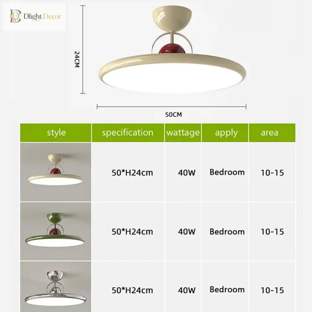 LED Nordic Ceiling Light | Bedroom &amp; Bedside Lighting