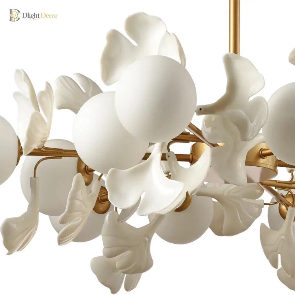 LED Nordic Glass Chandelier | Bedroom &amp; Bedside Lighting