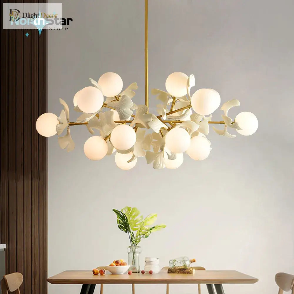 LED Nordic Glass Chandelier | Bedroom &amp; Bedside Lighting