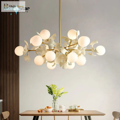 LED Nordic Glass Chandelier | Bedroom &amp; Bedside Lighting