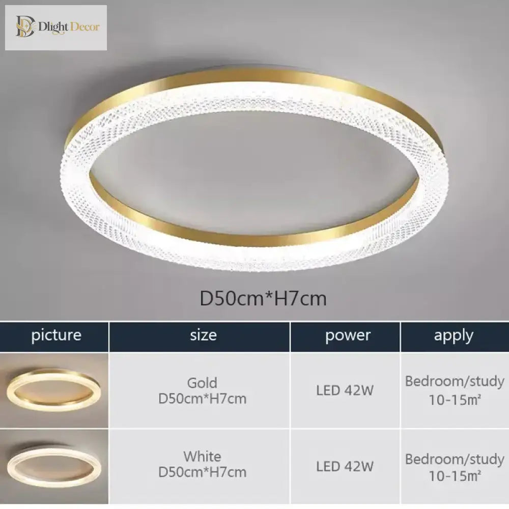 LED Nordic Gold Ceiling Light | Dining Room Home Lighting