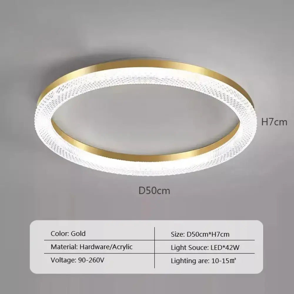 LED Nordic Gold Ceiling Light | Dining Room Home Lighting