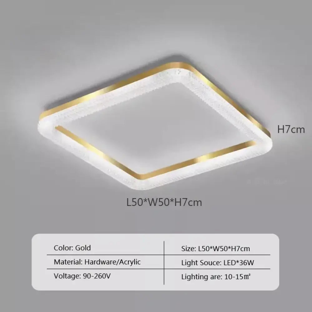 LED Nordic Gold Ceiling Light | Dining Room Home Lighting