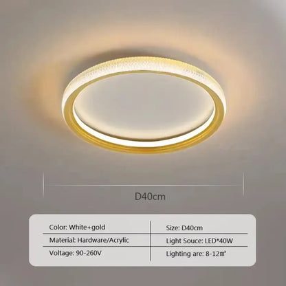 LED Nordic Gold Ceiling Light | Dining Room Home Lighting