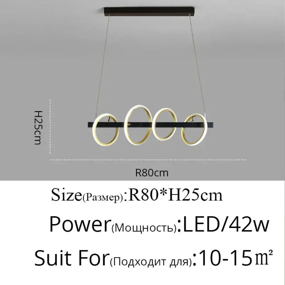 LED Nordic Industrial Chandelier | Dining Room Lighting