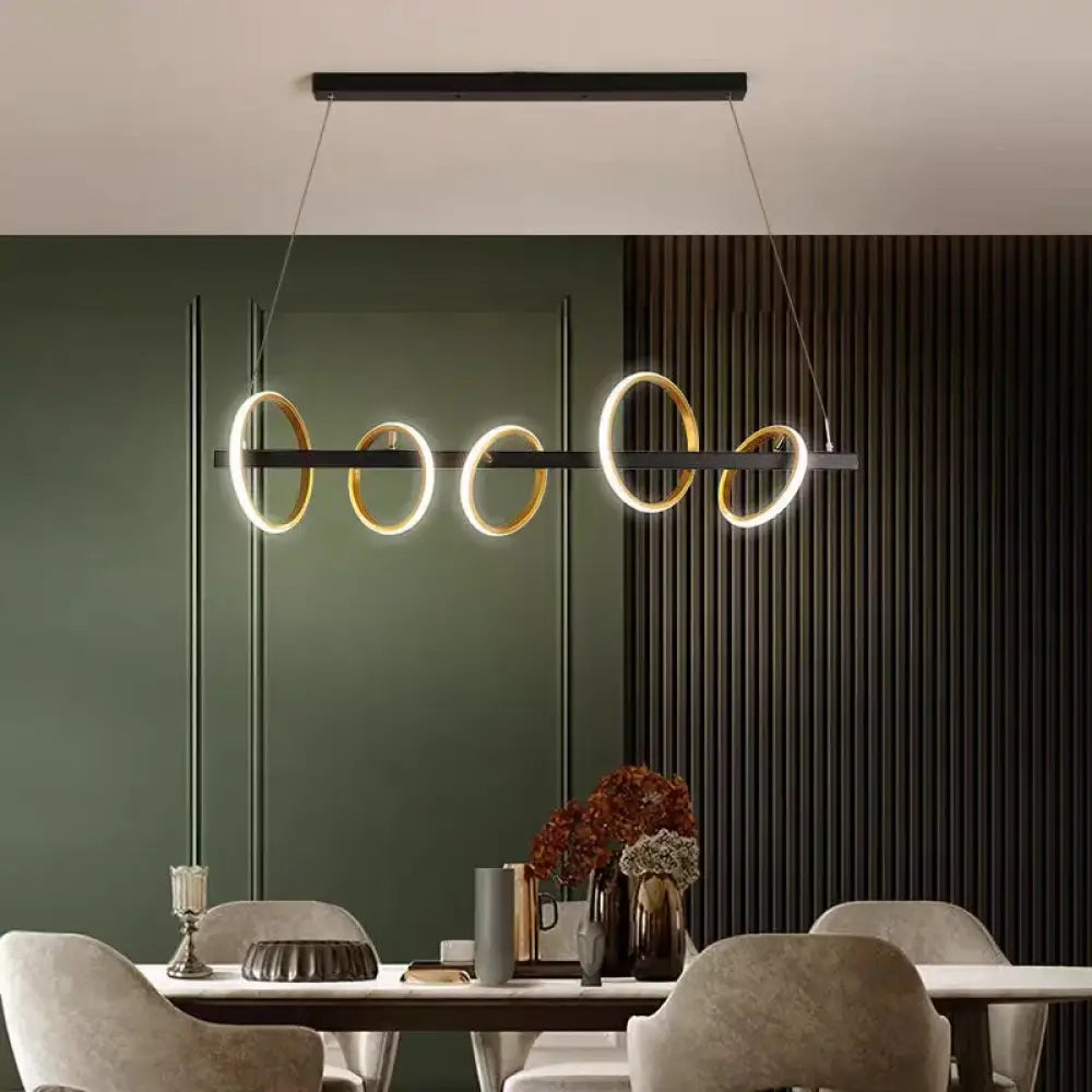 LED Nordic Industrial Chandelier | Dining Room Lighting