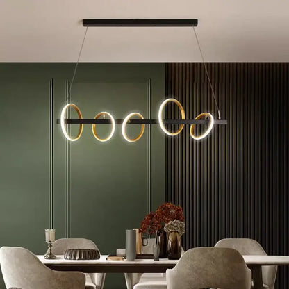 LED Nordic Industrial Chandelier | Dining Room Lighting