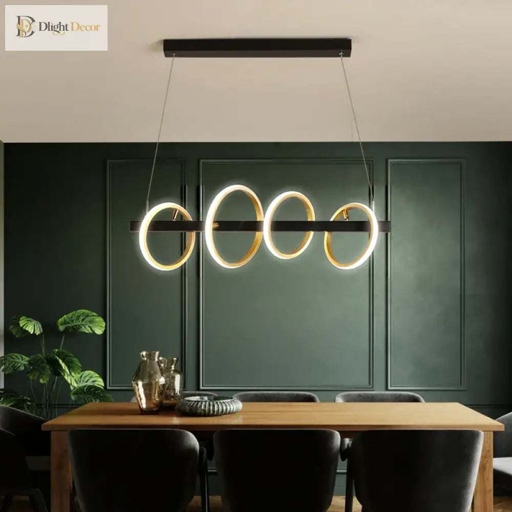 LED Nordic Industrial Chandelier | Dining Room Lighting