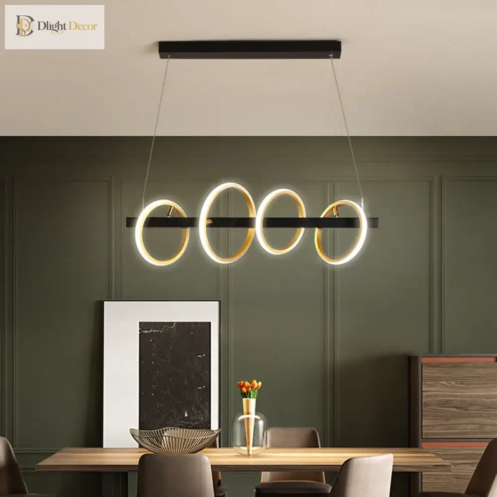 LED Nordic Industrial Chandelier | Dining Room Lighting