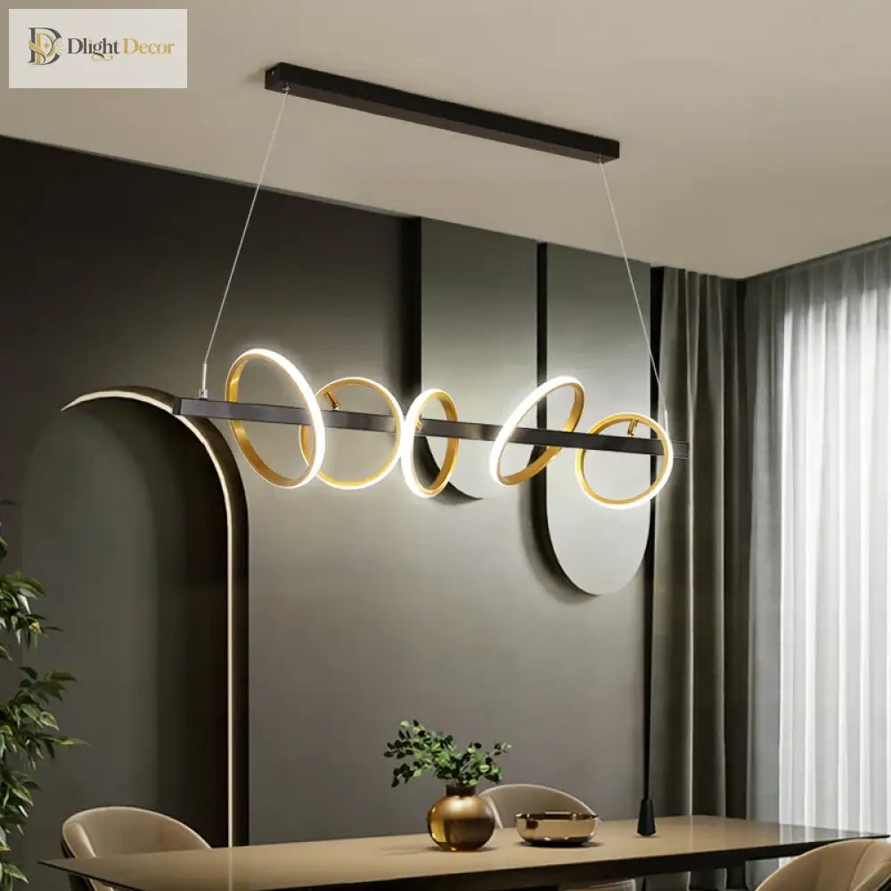 LED Nordic Industrial Chandelier | Dining Room Lighting