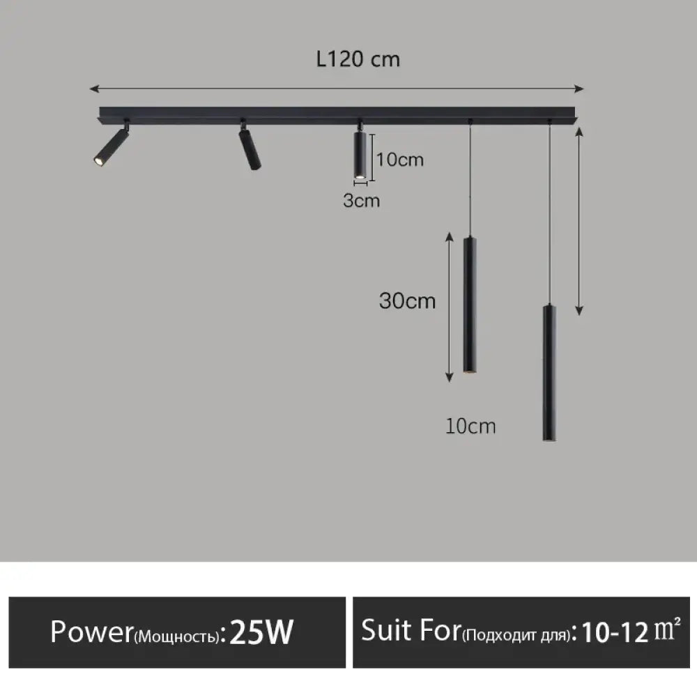 LED Nordic Linear Pendant Light | Dining Room Lighting