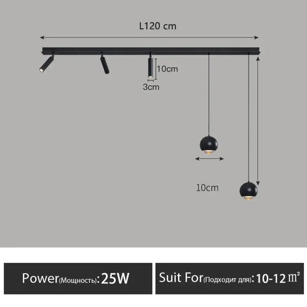 LED Nordic Linear Pendant Light | Dining Room Lighting