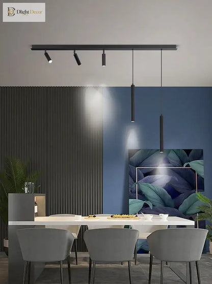 LED Nordic Linear Pendant Light | Dining Room Lighting