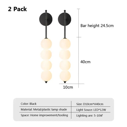 LED Nordic Minimalist Wall Sconce | Bedroom Home Lighting