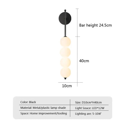 LED Nordic Minimalist Wall Sconce | Bedroom Home Lighting