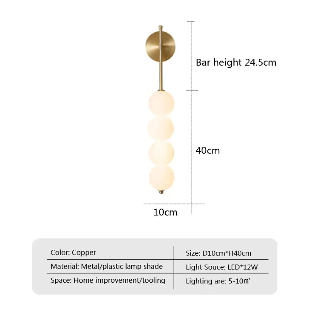 LED Nordic Minimalist Wall Sconce | Bedroom Home Lighting