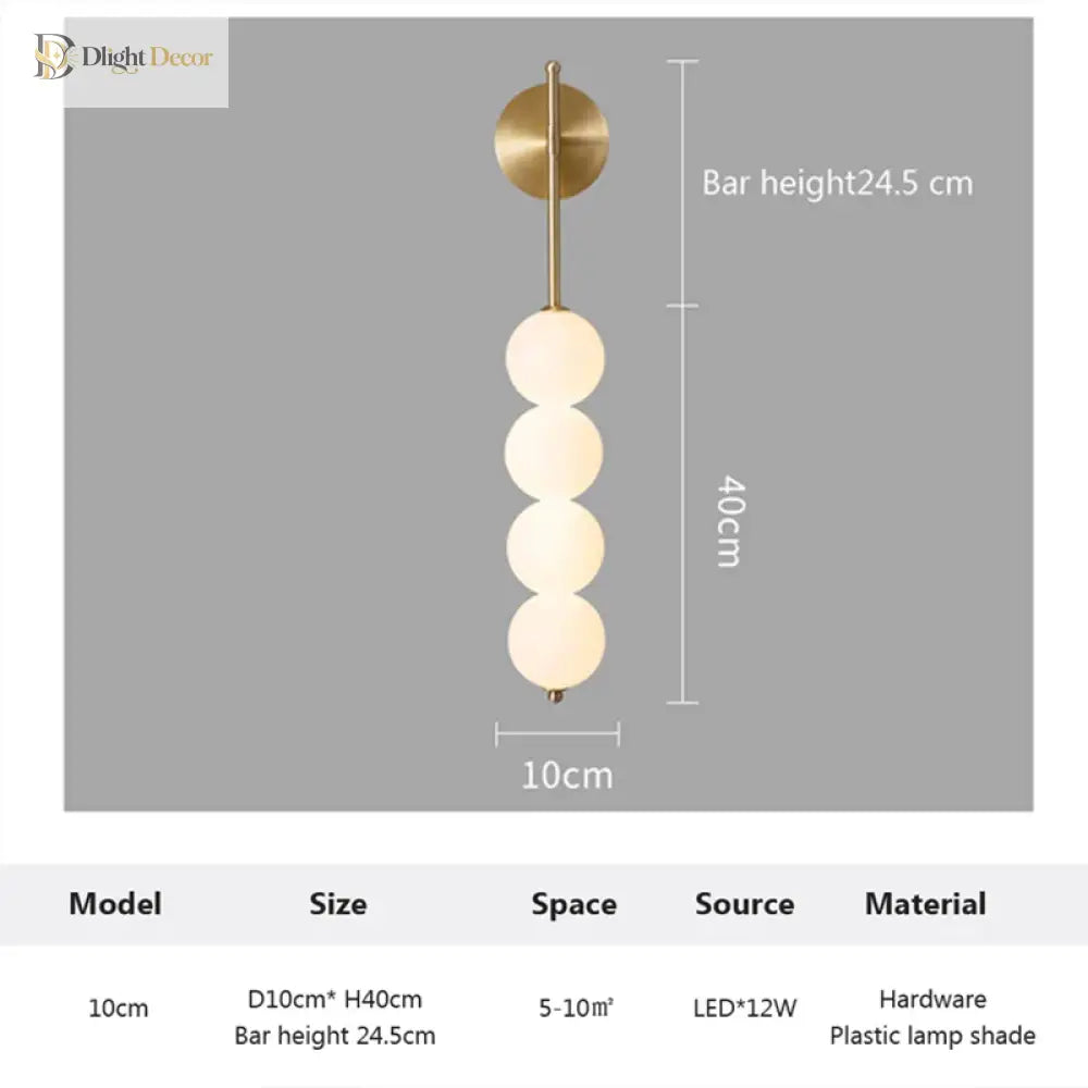 LED Nordic Minimalist Wall Sconce | Bedroom Home Lighting
