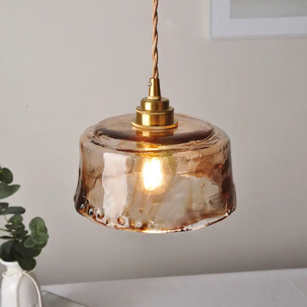 Margaux Brass Glass Pendant Light | Dining Room Lighting