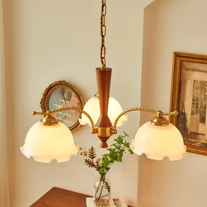Medieval Vintage Wood Chandelier | Dining Room Lighting