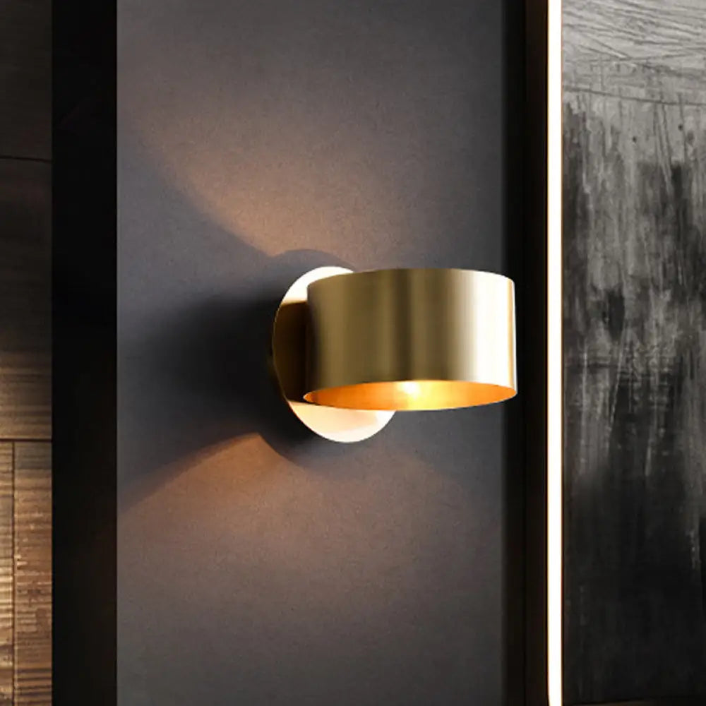 Modern Brass Wall Sconce | Bedroom &amp; Bedside Lighting