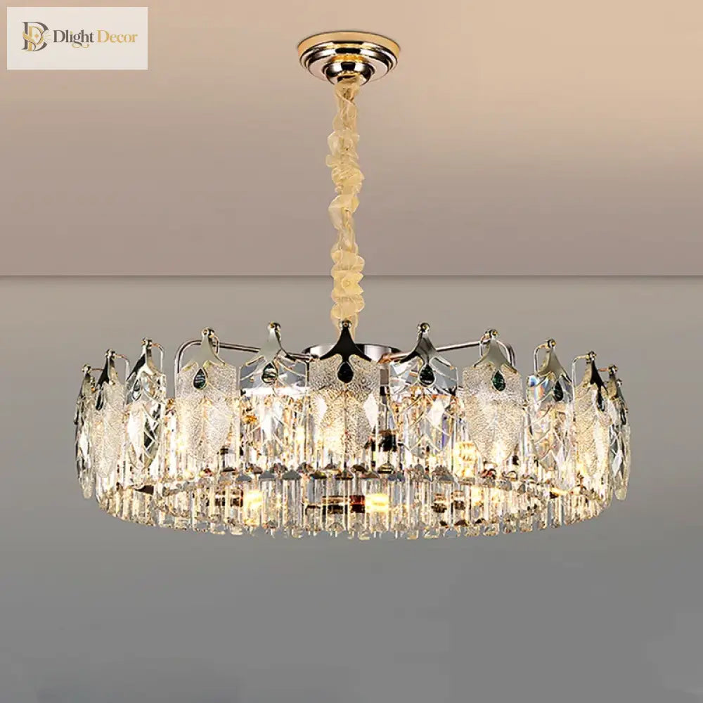 Modern Crystal Glass Chandelier | Modern Bedroom Lighting