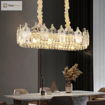 Modern Crystal Glass Chandelier | Modern Bedroom Lighting