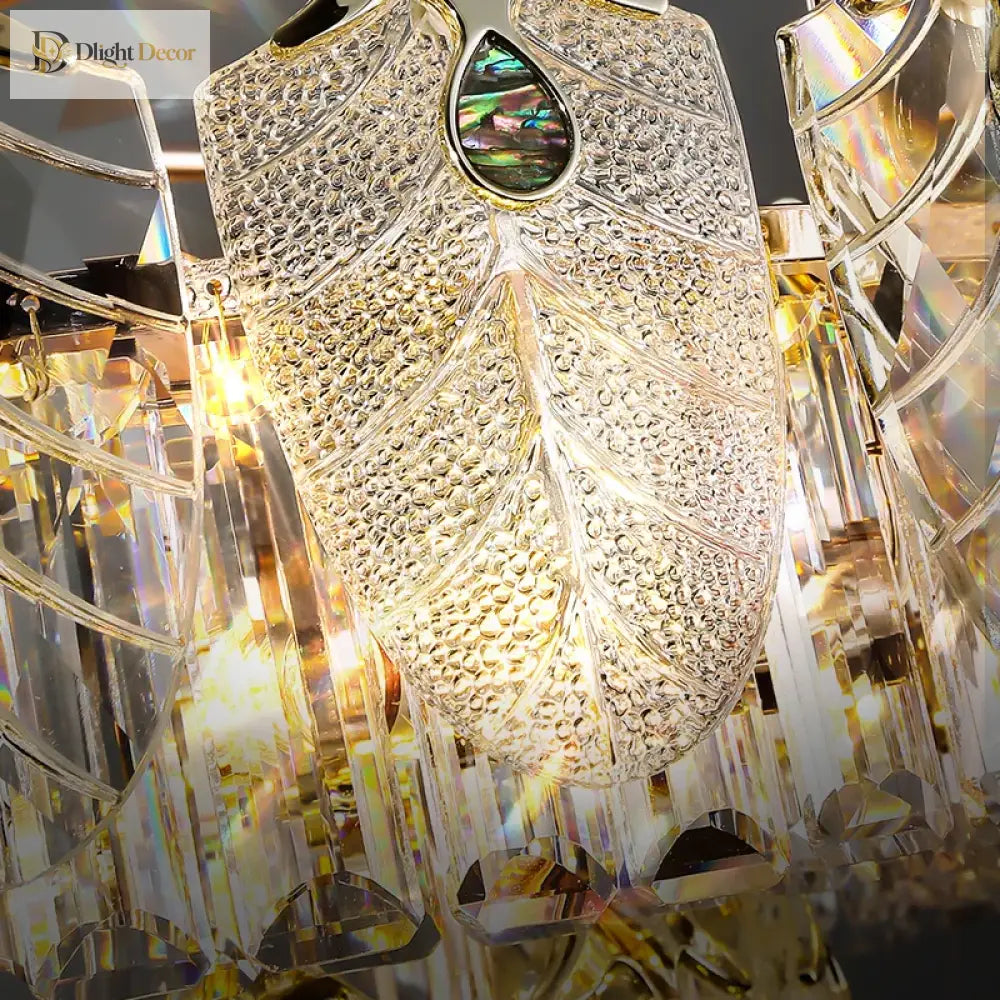 Modern Crystal Glass Chandelier | Modern Bedroom Lighting