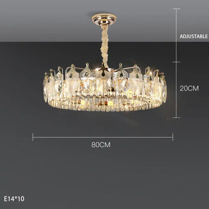 Modern Crystal Glass Chandelier | Modern Bedroom Lighting