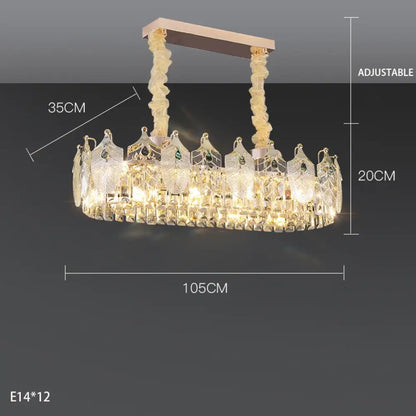 Modern Crystal Glass Chandelier | Modern Bedroom Lighting